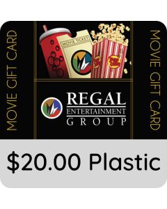 $20.00 Regal Cinemas Gift Card