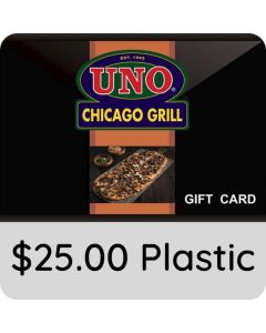 $25.00 Uno Chicago Grill Gift Card