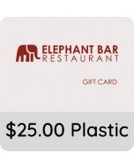 $25.00 Elephant Bar Gift Card