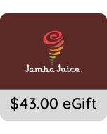 $43.00 Jamba Juice eGift Card