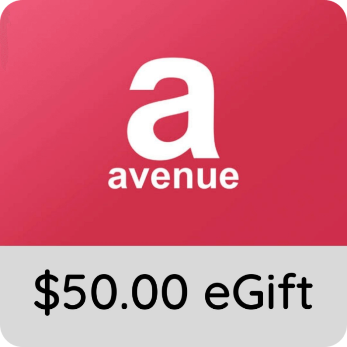 $50.00 Avenue eGift Card