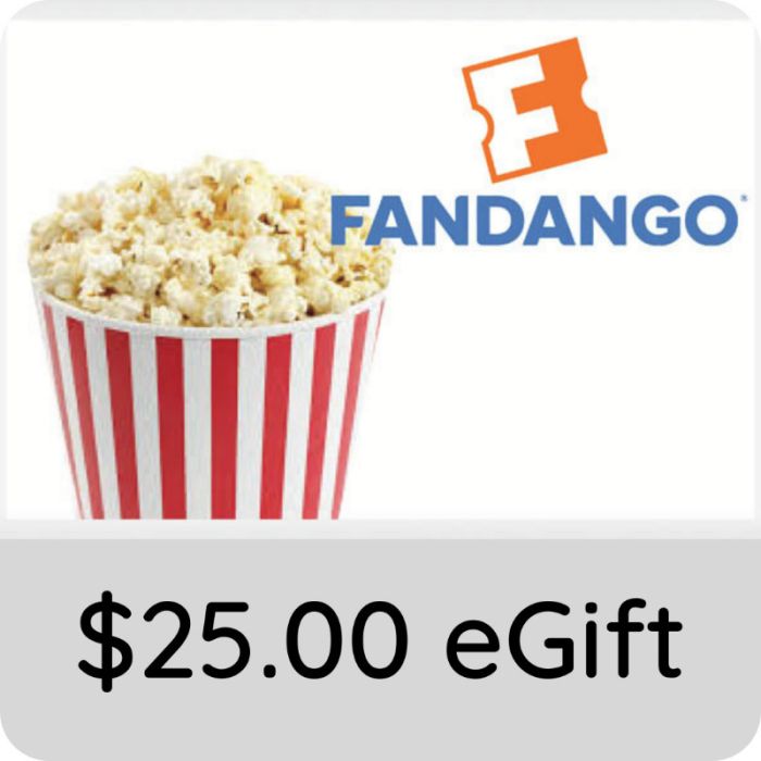 $25.00 Fandango eGift Card