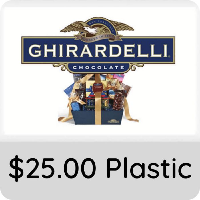 $25.00 Ghirardelli Gift Card