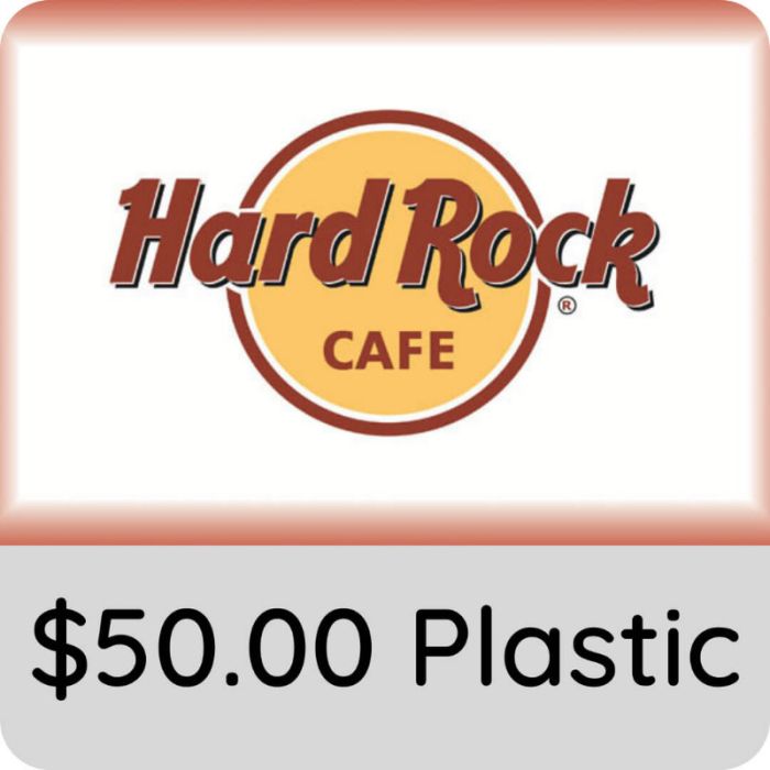 $50.00 Hard Rock Cafe Gift Card