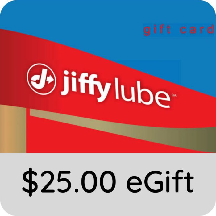 Jiffy Lube eGift Card
