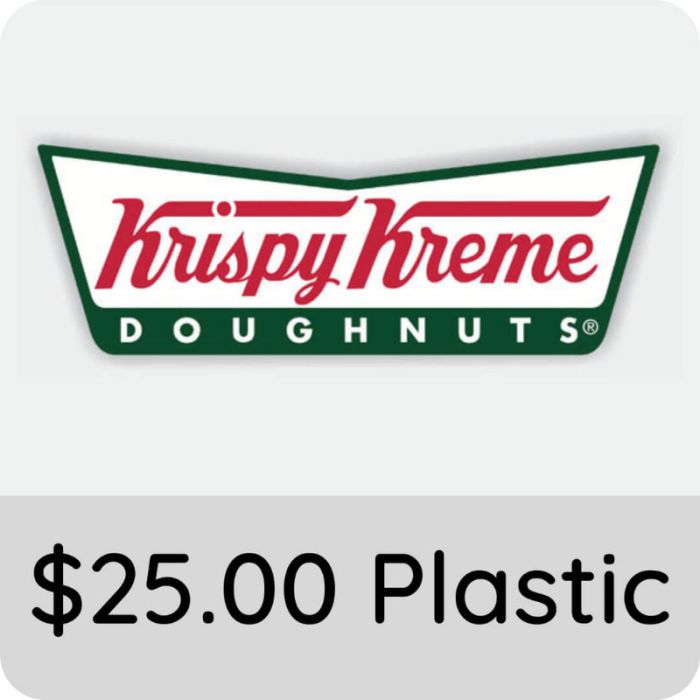 $25.00 Krispy Kreme Gift Card