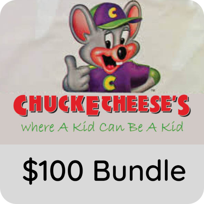 Chuck E. Cheese Gift Card Bundle