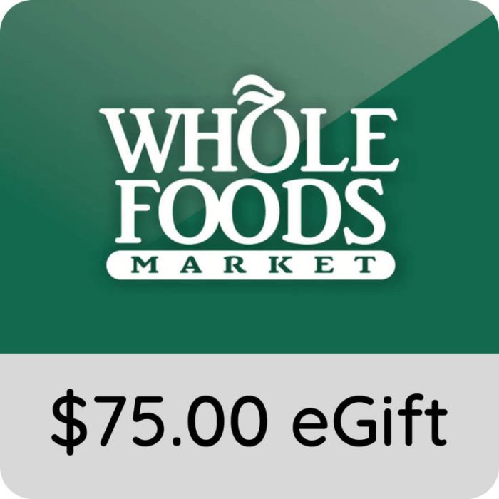 Whole Foods eGift Card