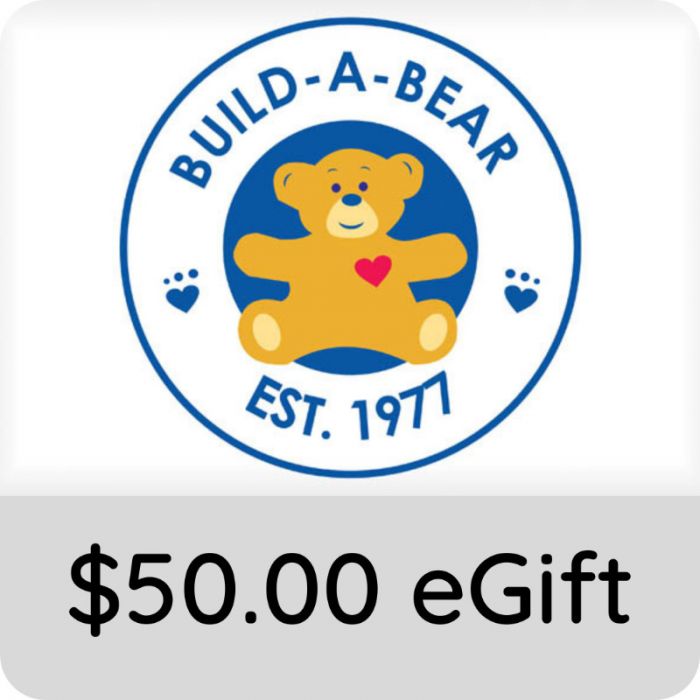 $50.00 Build-A-Bear Workshop eGift Card