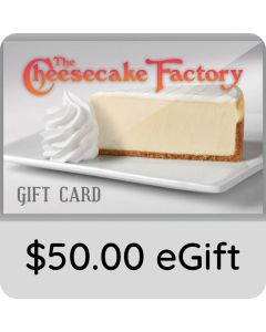 $25.00 Cheesecake Factory Gift Card