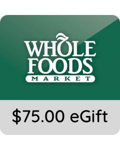 $75.00 Whole Foods eGift Card