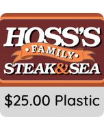 $25.00 Hoss's Family Steak & Sea Gift Card